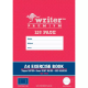 Picture of WRITER PREMIUM EXERCISE BOOK FEINT RULED 8MM 70GSM 128 PAGE A4 SQUARE