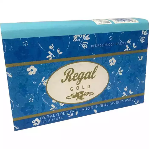 Picture of REGAL EXECUTIVE TAD ULTRASLIM HAND TOWEL 1 PLY 305 X 210MM 120 SHEET