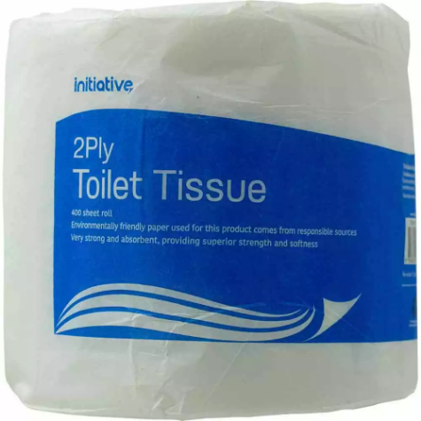 Picture of INITIATIVE TOILET ROLL WRAPPED 2-PLY 400 SHEET WHITE (40 CARTON PALLET)