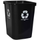 Picture of ITALPLAST GREENR TIDY BIN RECYCLE ONLY 32 LITRE BLACK