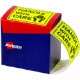 Picture of AVERY 932615 MESSAGE LABEL HANDLE WITH CARE 75 X 99.6MM FLUORO YELLOW PACK 750
