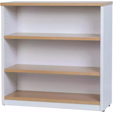Picture of OXLEY BOOKCASE 3 SHELF 900 X 315 X 900MM OAK/WHITE