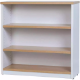 Picture of OXLEY BOOKCASE 3 SHELF 900 X 315 X 900MM OAK/WHITE