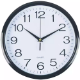 Picture of ITALPLAST WALL CLOCK 300MM PLASTIC WHITE / BLACK