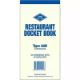 Picture of ZIONS 22D RESTAURANT DOCKET BOOK CARBONLESS DUPLICATE 200 X 95MM