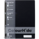 Picture of COLOURHIDE LECTURE NOTEBOOK 140 PAGE A4 BLACK