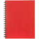 Picture of SPIRAX 511 NOTEBOOK 7MM RULED HARD COVER SPIRAL BOUND 200 PAGE 225 X 175MM RED