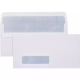 Picture of CUMBERLAND DLX ENVELOPES SECRETIVE WALLET WINDOWFACE (28 X 95) SELF SEAL 80GSM 235 X 120MM WHITE BOX 500