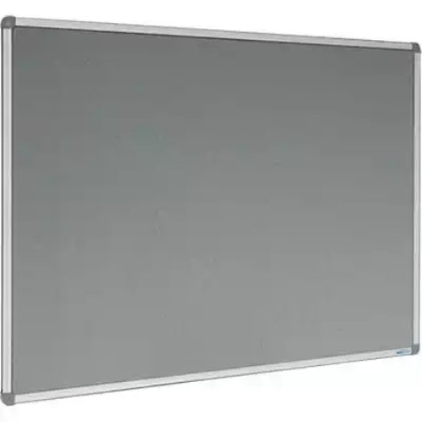 Picture of VISIONCHART CORPORATE FELT PINBOARD ALUMINIUM FRAME 1800 X 1200MM GREY
