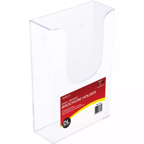 Picture of DEFLECTO BROCHURE HOLDER WALL MOUNT DL CLEAR