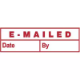 Picture of DESKMATE PRE-INKED MESSAGE STAMP EMAILED DATE AND BY RED