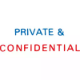 Picture of XSTAMPER CX-BN 2010 PRE-INKED MESSAGE STAMP PRIVATE AND CONFIDENTIAL 42 X 13MM RED/BLUE