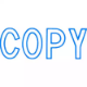 Picture of XSTAMPER CX-BN 1006 PRE-INKED MESSAGE STAMP COPY 42 X 13MM BLUE