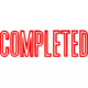 Picture of XSTAMPER CX-BN 1026 PRE-INKED MESSAGE STAMP COMPLETED 42 X 13MM RED