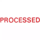 Picture of XSTAMPER CX-BN 1314 PRE-INKED MESSAGE STAMP PROCESSED 42 X 13MM RED
