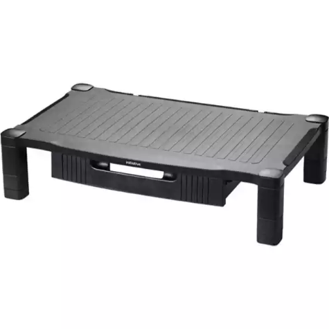 Picture of INITIATIVE EXTRA WIDE MONITOR STAND WITH DRAWER BLACK