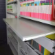 Picture of STEELCO PULL OUT REFERENCE SHELF 1200MM WHITE SATIN