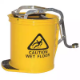 Picture of CLEANLINK MOP BUCKET HEAVY DUTY METAL WRINGER 16 LITRE YELLOW