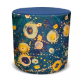 Picture of ORANGE DUST SPECTRUM EVA ROUND OTTOMAN 450 X 450 X 450MM OCEAN BLUE