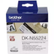 Picture of BROTHER DK-N55224 NON-ADHESIVE CONTINUOUS PAPER ROLL 54MM X 30.48MM WHITE