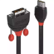 Picture of LINDY 36272 BLACK LINE HDMI CABLE TO DVI-D 2M BLACK
