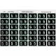 Picture of AVERY 43345 LATERAL FILE LABEL SIDE TAB YEAR CODE 5 25 X 38MM DARK GREEN PACK 180