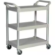 Picture of RUBBERMAID UTILTY CART TROLLEY 3 SHELF PLATINUM