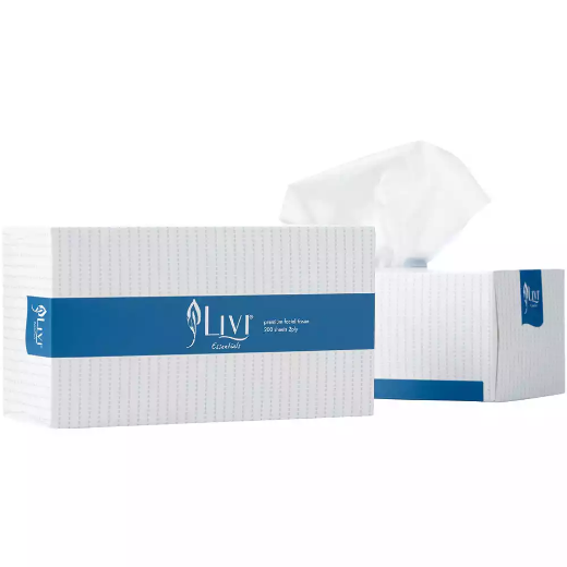 Picture of LIVI ESSENTIALS FACIAL TISSUES HYPOALLERGENIC 2-PLY 200 SHEET