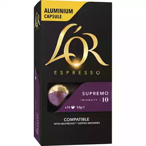 Picture of L'OR ESPRESSO NESPRESSO COMPATIBLE COFFEE CAPSULES SUPREMO PACK 10