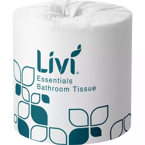Picture of LIVI ESSENTIALS 1001 TOILET TISSUE 2-PLY 400 SHEET CARTON 48