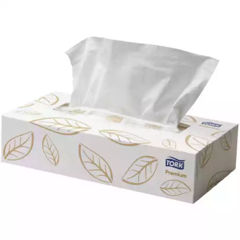 Picture of TORK 2311408 EXTRA SOFT FACIAL TISSUES 2-PLY WHITE BOX 100