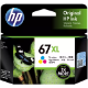 Picture of HP 3YM58AA 67XL INK CARTRIDGE HIGH YIELD CYAN/MAGENTA/YELLOW