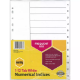 Picture of MARBIG INDEX DIVIDER PP 1-12 TAB A4 WHITE