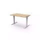 Picture of RAPIDLINE BOOST STATIC SINGLE SIDED WORKSTATION 1200MM NATURAL OAK TOP / WHITE FRAME