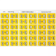 Picture of AVERY 43317 LATERAL FILE LABEL SIDE TAB COLOUR CODE Q 25 X 38MM YELLOW PACK 180