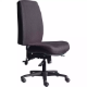 Picture of DAL ERGOSELECT STRIDE CHAIR EXTRA HIGH BACK BLACK NYLON BASE NO ARMS LARGE SEAT FABRIC BLACK