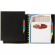 Picture of MARBIG KWIK ZIP DISPLAY BOOK REFILLABLE 10 POCKET WITH DIVIDERS A4 BLACK
