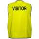 Picture of PRIME MOVER MV120 HI-VIS VEST PRINTED VISITOR DAY USE ONLY YELLOW MEDIUM