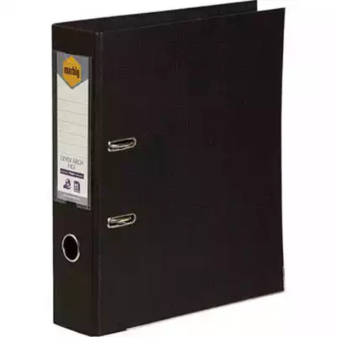 Picture of MARBIG LINEN LEVER ARCH FILE PE 75MM A4 BLACK