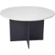 Picture of OXLEY ROUND MEETING TABLE 900MM DIAMETER WHITE/IRONSTONE