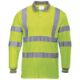 Picture of PORTWEST S277 HI-VIS POLO SHIRT LONG SLEEVED YELLOW XXL
