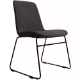 Picture of RAPIDLINE TEMPO VISITORS CHAIR MEDIUM BACK SLED BASE CHARCOAL/BLACK