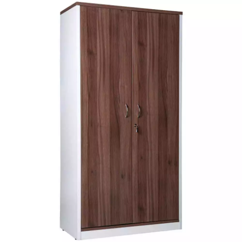Picture of OM PREMIER CABINET FULL DOORS LOCKABLE 900 X 450 X 1800MM CASNAN/WHITE