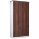 Picture of OM PREMIER CABINET FULL DOORS LOCKABLE 900 X 450 X 1800MM CASNAN/WHITE