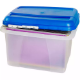 Picture of CRYSTALFILE PORTA STORAGE BOX 32 LITRE BLUE/CLEAR