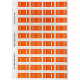 Picture of AVERY 44509 LATERAL FILE LABEL SIDE TAB COLOUR CODE I 25 X 42MM ORANGE PACK 240