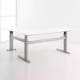 Picture of CONSET 501-26 ELECTRIC HEIGHT ADJUSTABLE L-SHAPED DESK 1800 X 800MM / 1800 X 600MM WHITE