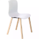 Picture of DAL ACTI CHAIR 4-LEG TIMBER FRAME WHITE POLYPROP SHELL