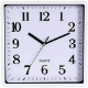 Picture of CARVEN WALL CLOCK SQUARE 250MM WHITE FRAME
