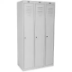 Picture of STEELCO PERSONNEL LOCKER 1 DOOR BANK OF 3 305MM SILVER GREY